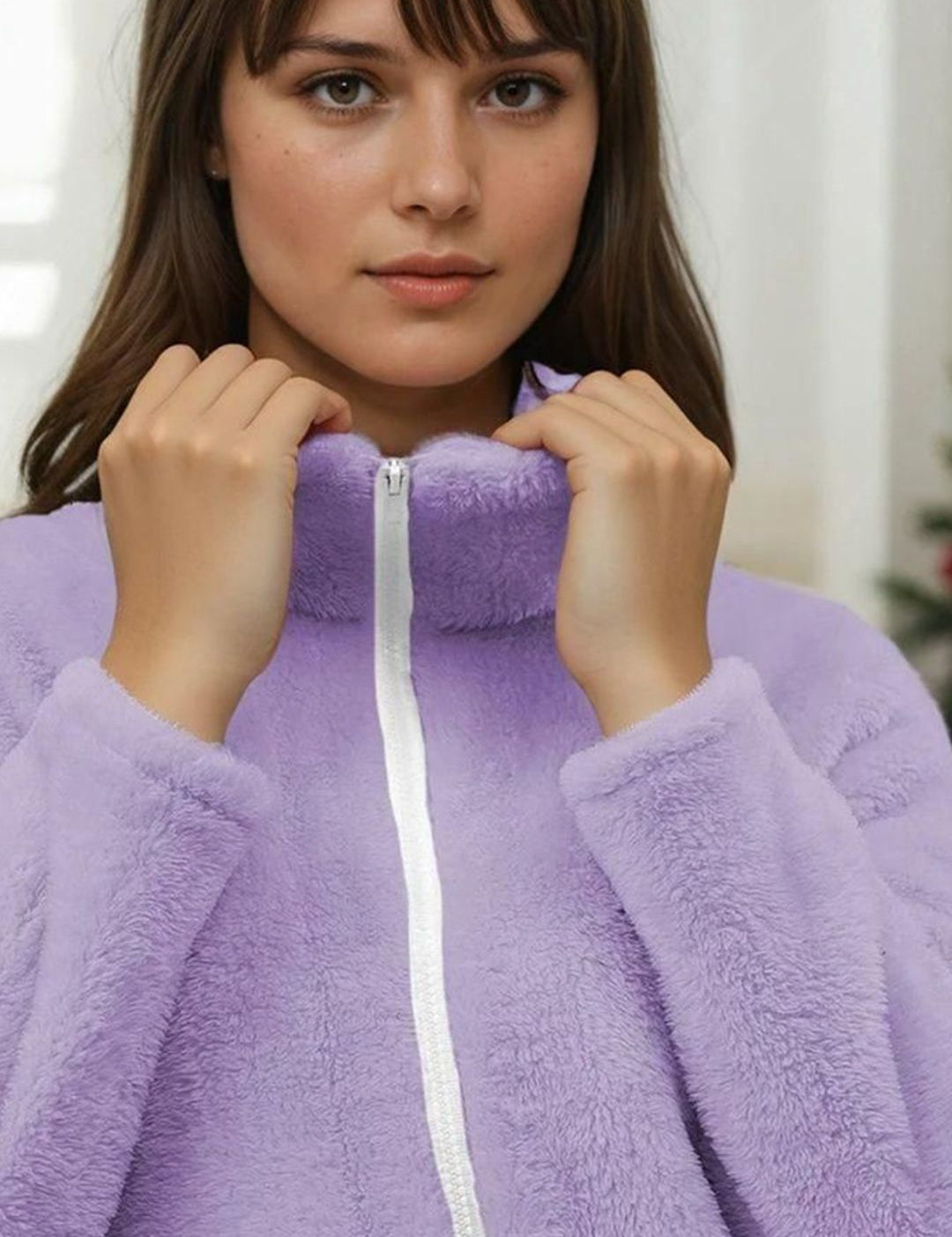 Kotty Women Solid Full Sleeve Sweatshirt