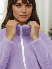 Kotty Women Solid Full Sleeve Sweatshirt