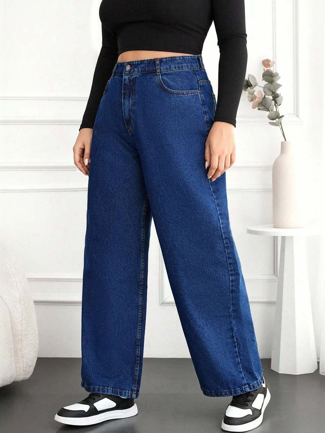 Kotty Women Premium Cotton Relaxed Denim Jeans