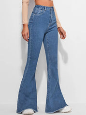 Kotty Women Bootilicious Bootcut High-Rise Stretchable Cotton Jeans