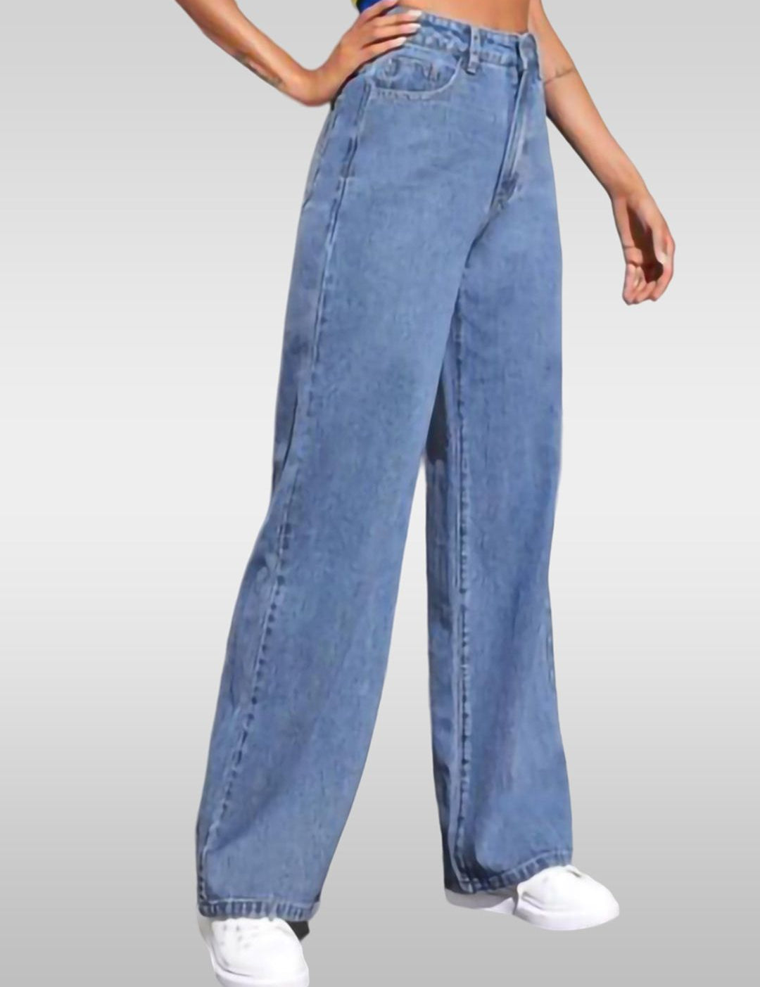 Kotty Women Straight Fit High-Rise Stretchable Jeans