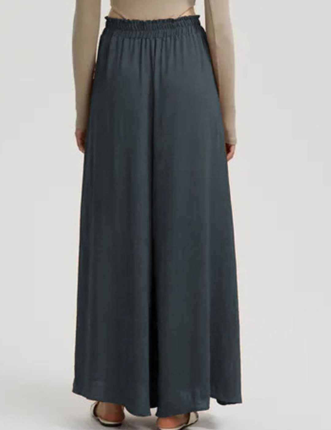 Kotty Women Relaxed Loose Fit High-Rise Wide Leg Trousers