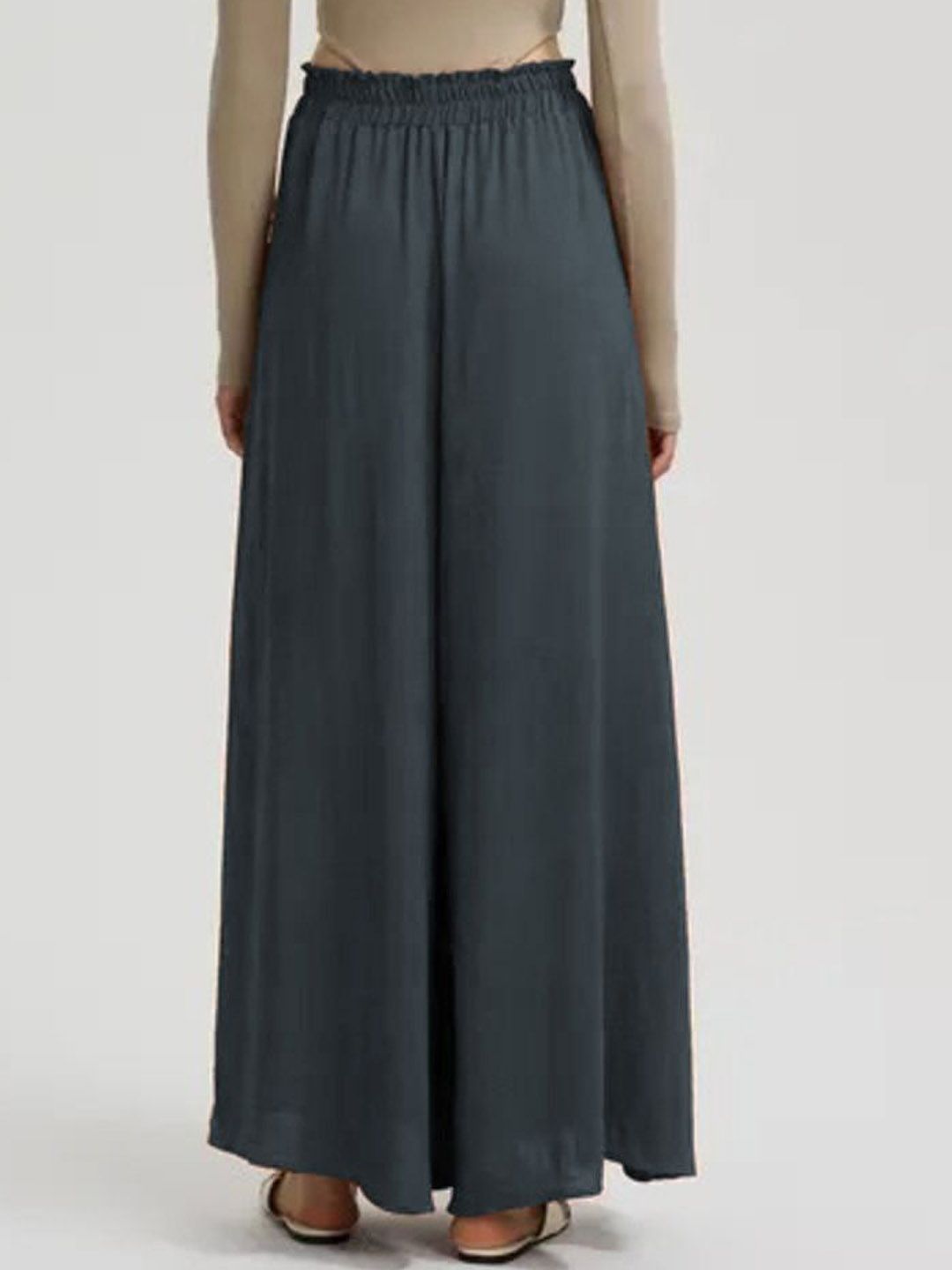 Kotty Women Relaxed Loose Fit High-Rise Wide Leg Trousers