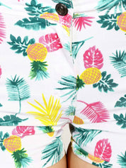 Kotty Women Floral Printed High-Rise Cotton Hot Pants Shorts