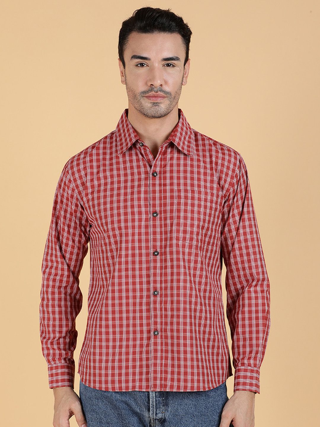 Kotty Men Relaxed Spread Collar Graphic Printed Casual Shirt