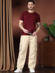 Kotty Men Relaxed Easy Wash Cargos Trousers