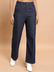 Kotty Women Straight Fit High-Rise Stretchable Jeans