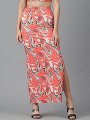 Kotty Printed Pencil Maxi Skirts