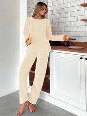 Kotty Round Neck Top With Pyjamas