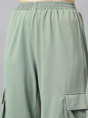 Kotty Green Off-Shoulder Top With Trouser