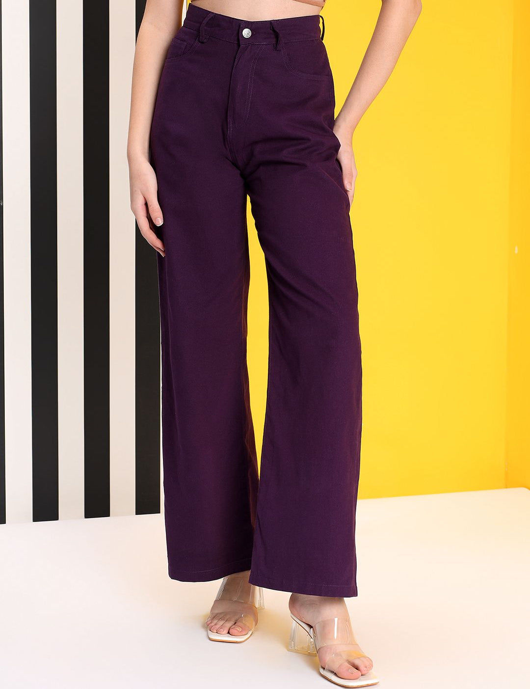 Kotty Women Jean Straight Fit High-Rise Stretchable Jeans