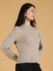 Kotty Women Round Neck Long Sleeves Pullover