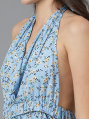 Kotty Women Halter Neck Printed Basic Jumpsuit