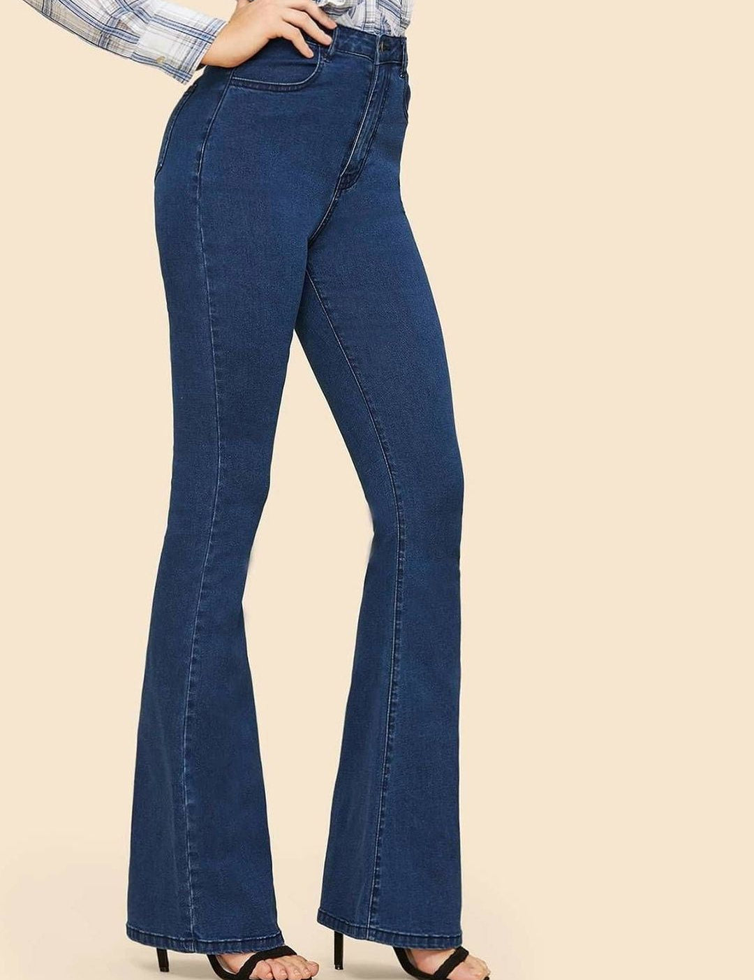 Kotty Girls Flared High-Rise Stretchable Jeans