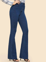 Kotty Girls Flared High-Rise Stretchable Jeans