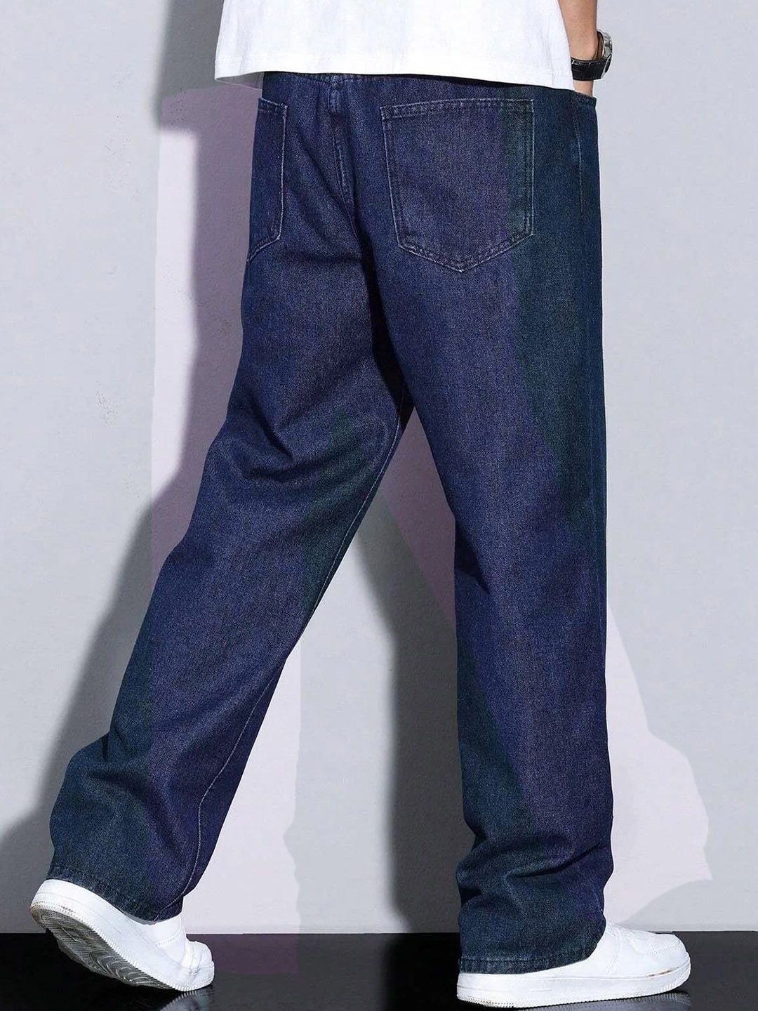 Kotty Men Relaxed Fit Mid-Rise Stretchable Jeans