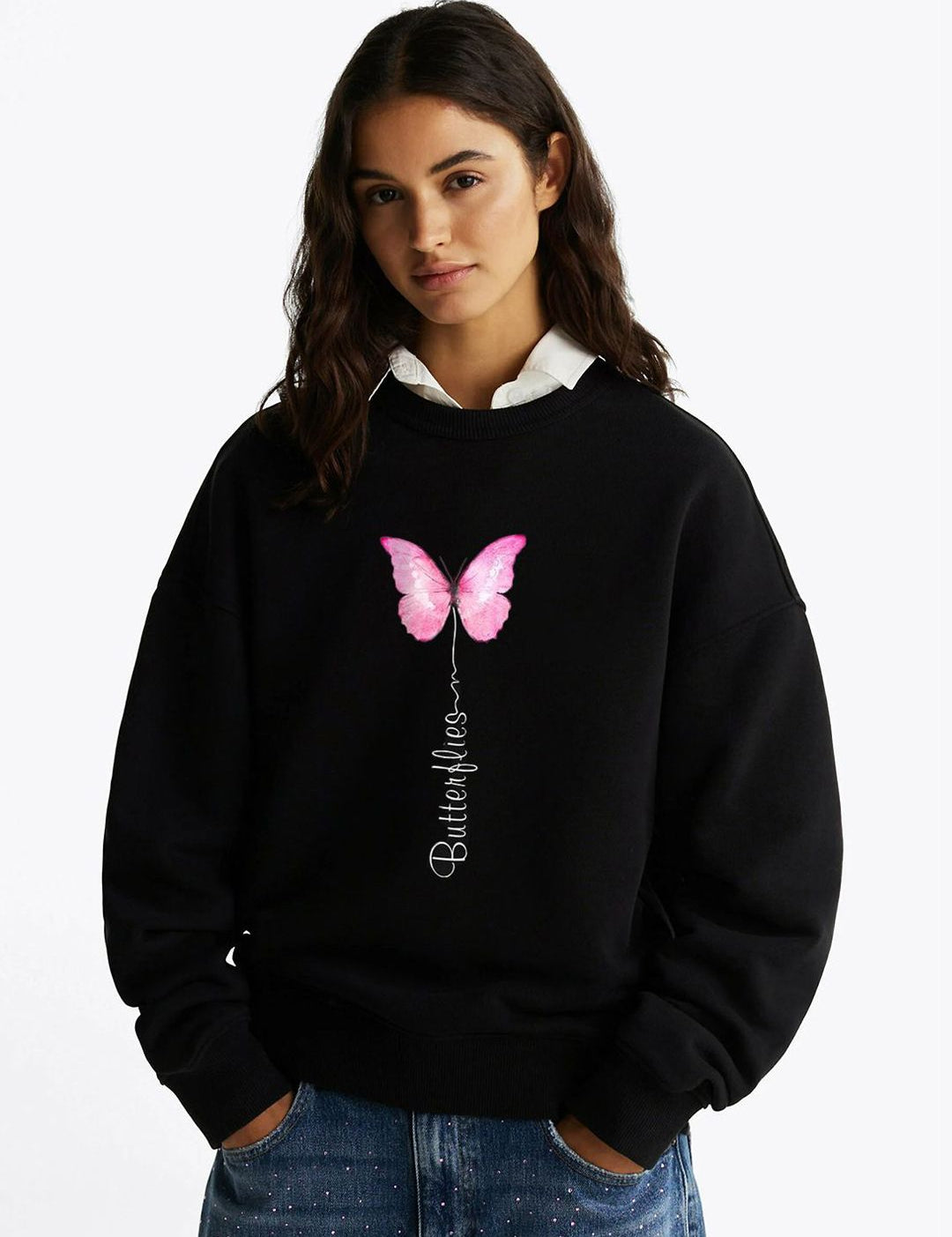 Kotty Women Printed Full Sleeve Sweatshirt