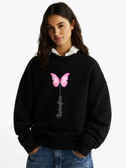 Kotty Women Printed Full Sleeve Sweatshirt