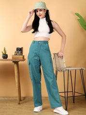 Kotty Women Jean Straight Fit High-Rise Stretchable Jeans