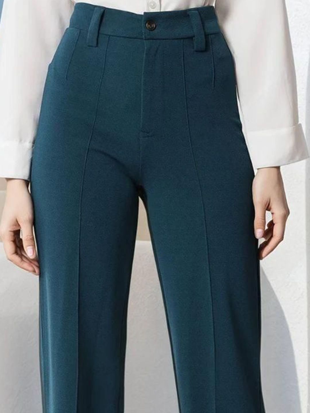Kotty Women Straight Fit High-Rise Trousers
