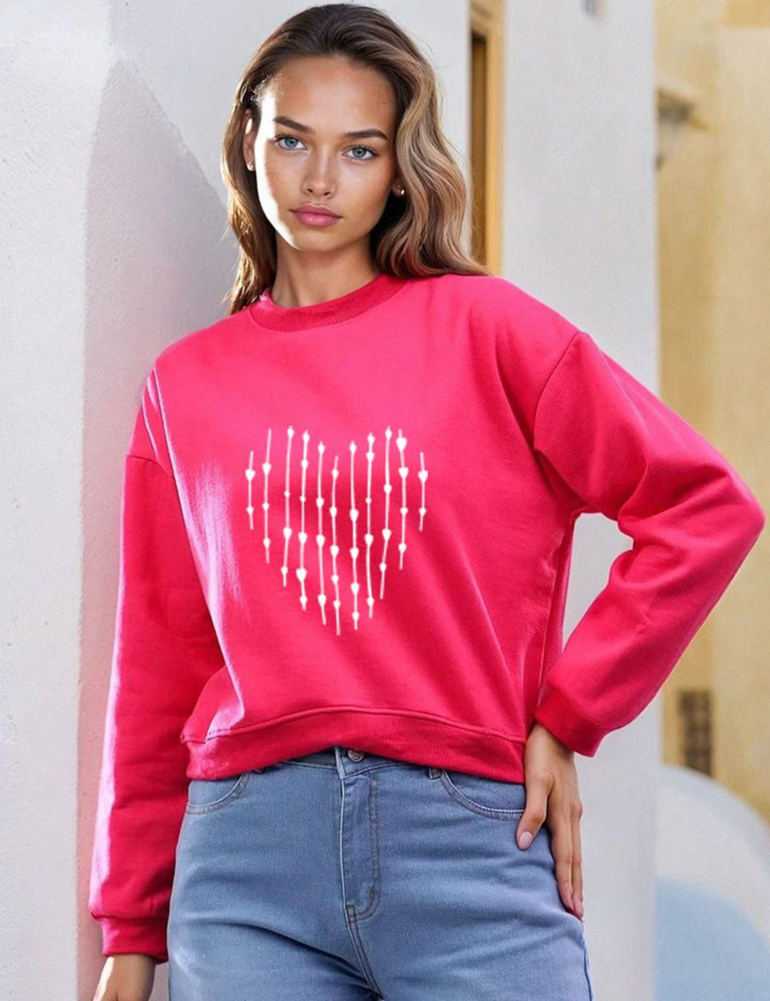 Kotty Women Full Sleeve Graphic Printed Sweatshirt