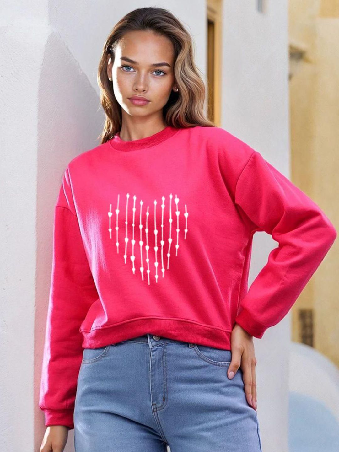 Kotty Women Full Sleeve Graphic Printed Sweatshirt