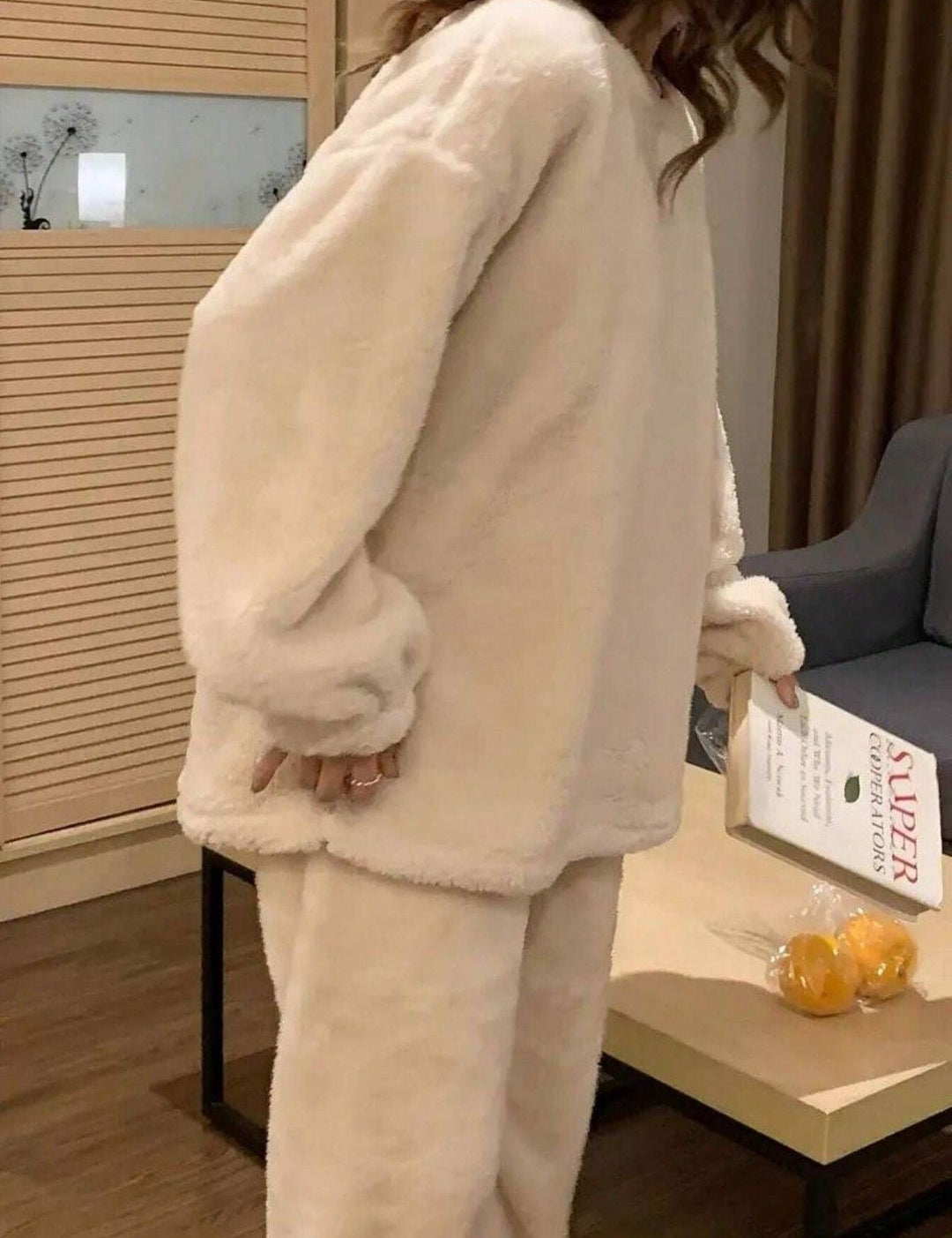 Kotty Women Solid Round Neck Night Suit