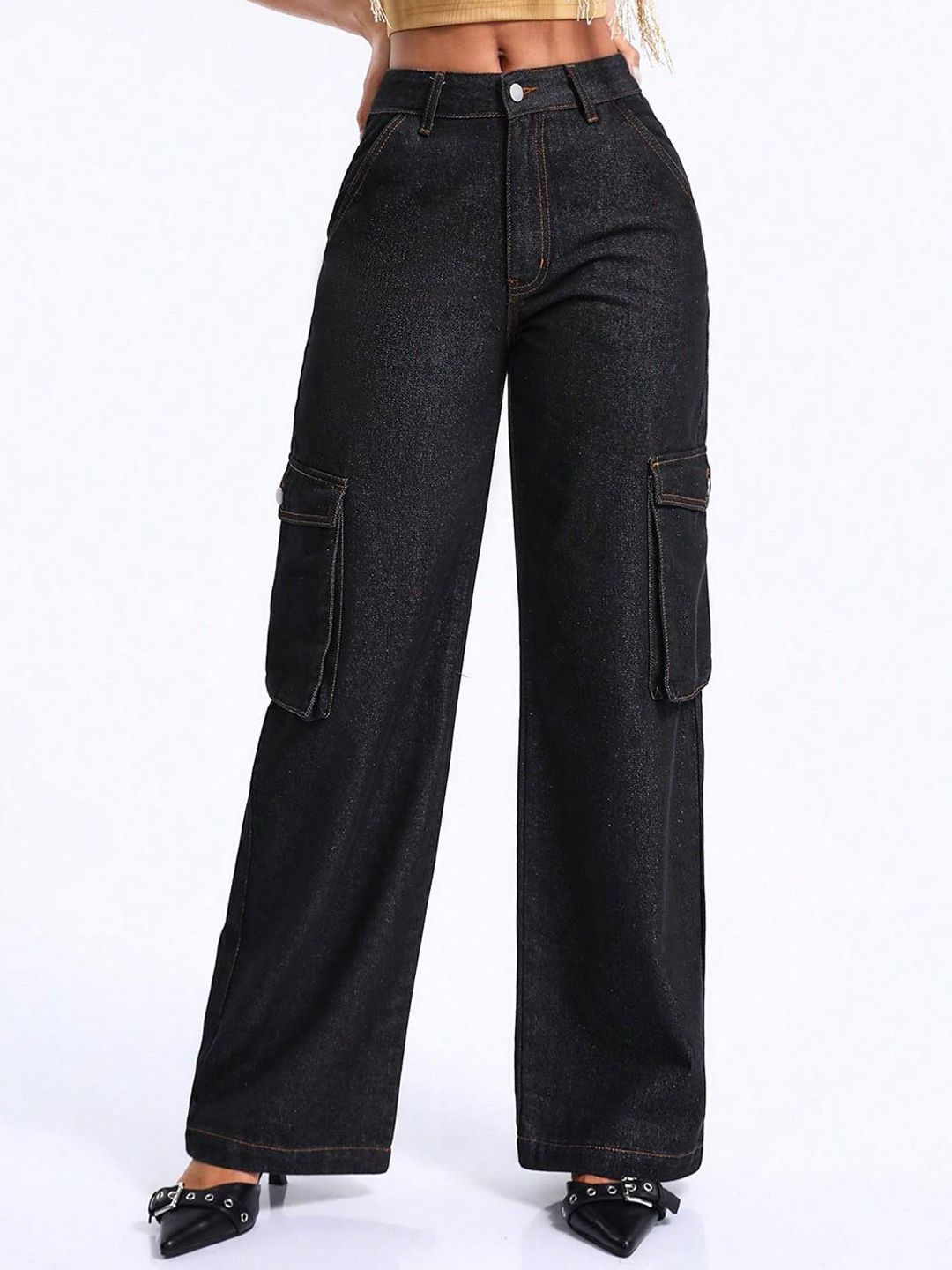 Kotty Women Jean Straight Fit High-Rise Stretchable Jeans