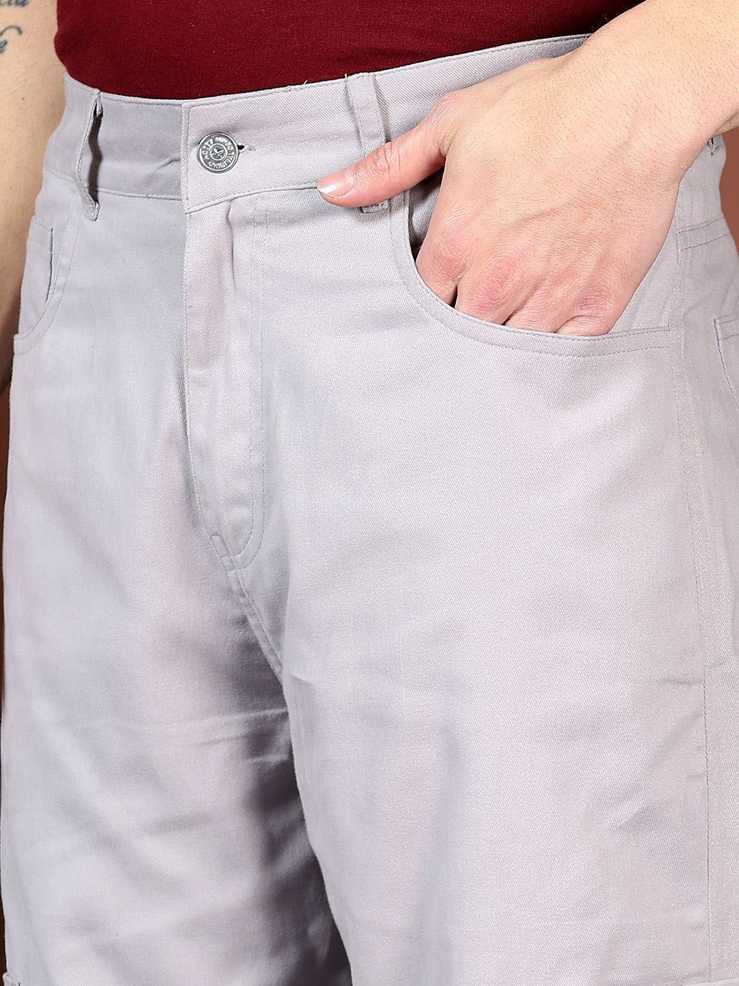 Kotty Men Relaxed Easy Wash Cargos Trousers