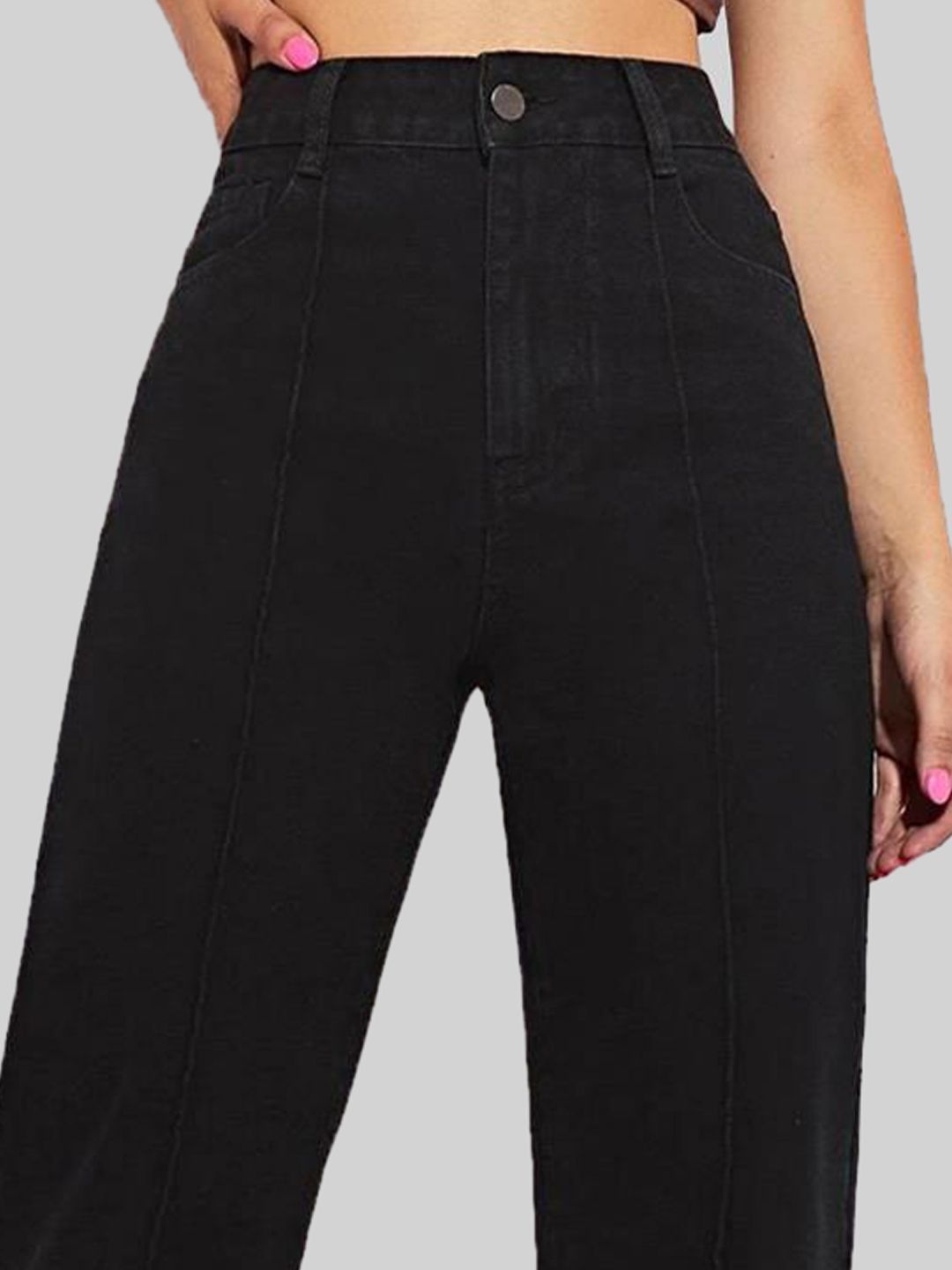 Kotty Women Straight Fit High-Rise Stretchable Jeans