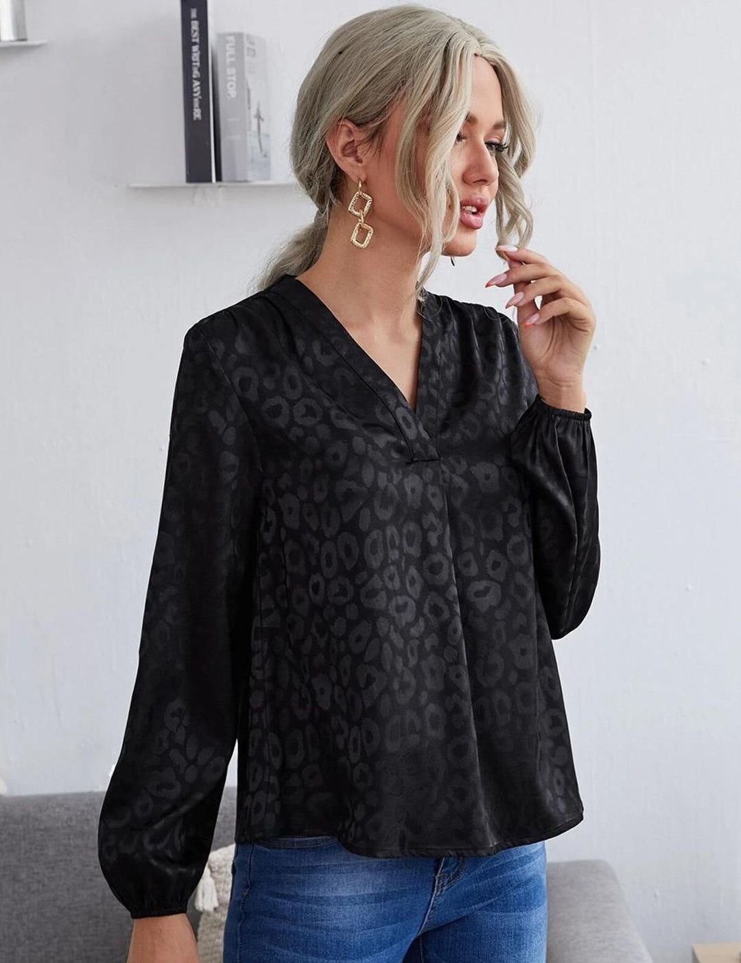 Kotty Women Abstract Printed Satin Top