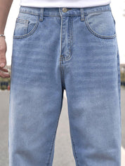 Kotty Men Regular Fit Low-Rise Light Fade Stretchable Jeans