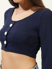 Kotty Women Solid Scoop Neck Top