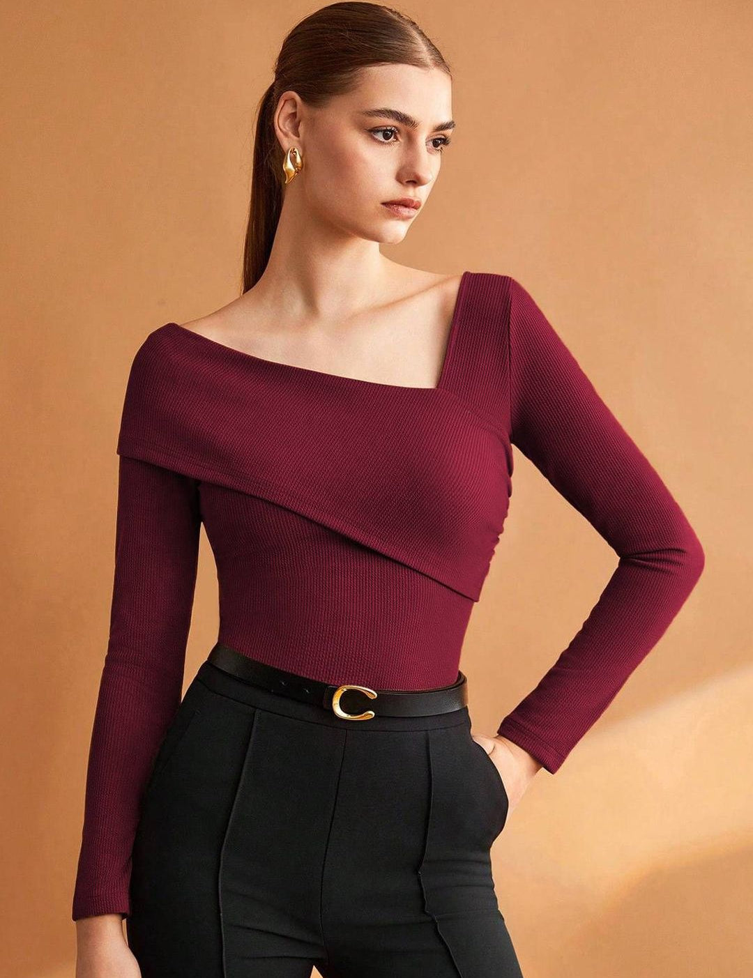 Kotty Women V-Neck Regular Fitted Top