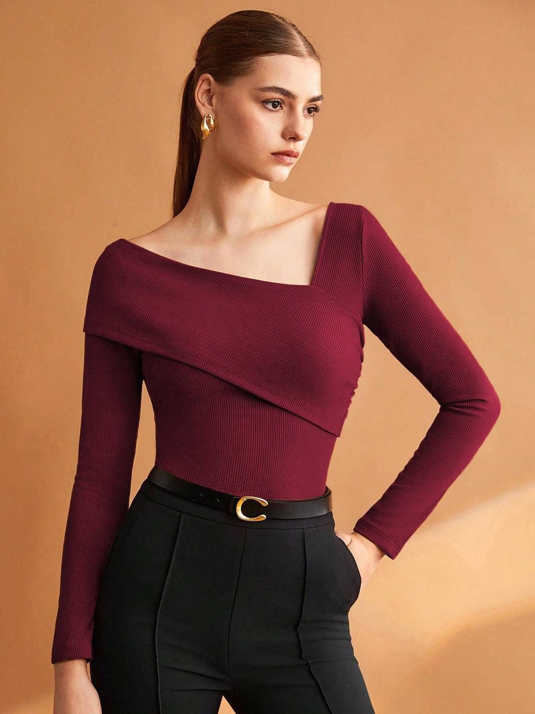 Kotty Women V-Neck Regular Fitted Top