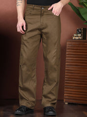 Kotty Men Relaxed Easy Wash Cargos Trousers