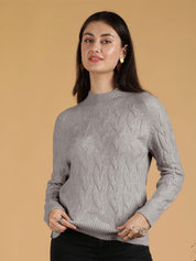 Kotty Women Cable Knit Pullover Sweater