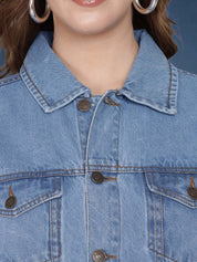 Kotty Women Denim Jacket with Utility Pockets