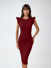 Kotty Women Flutter Sleeve Bodycon Dress