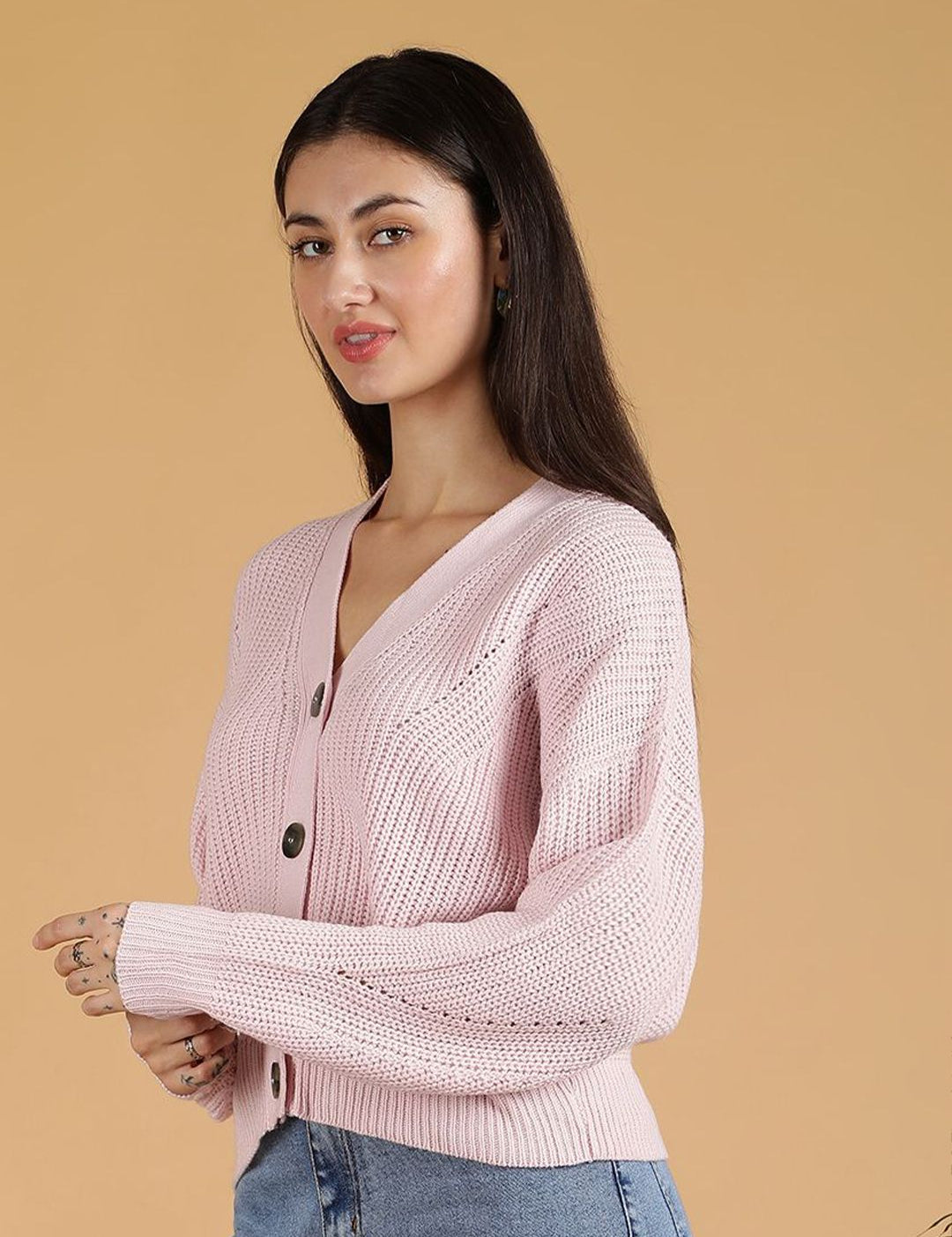 Kotty Women Ribbed Cardigan