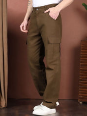 Kotty Men Relaxed Easy Wash Cargos Trousers