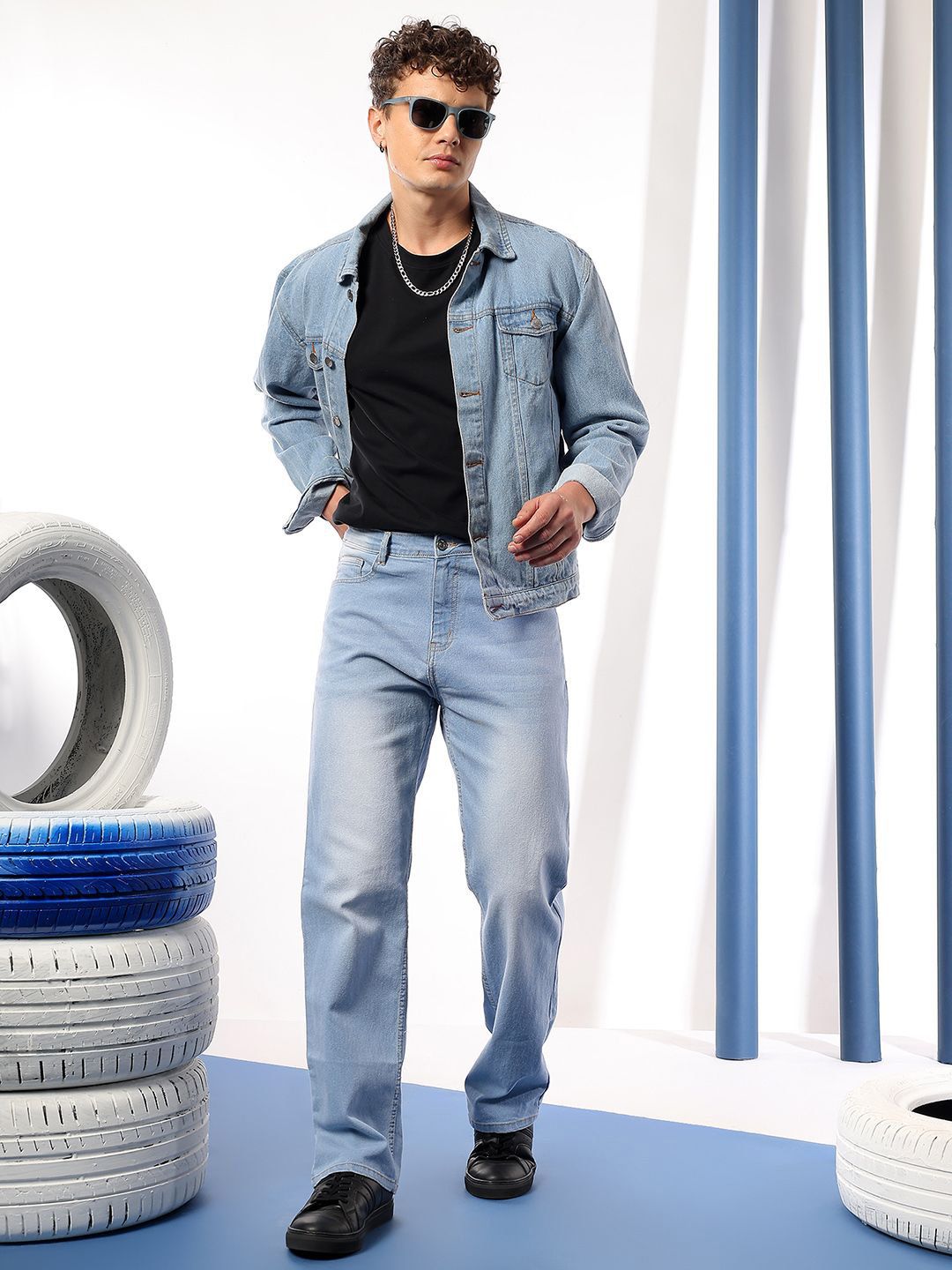 Kotty Men Comfort Regular Fit Mid-Rise Stretchable Jeans