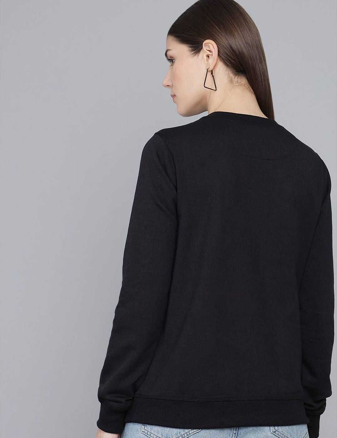 Kotty Women Embroidered Round Neck Sweatshirt