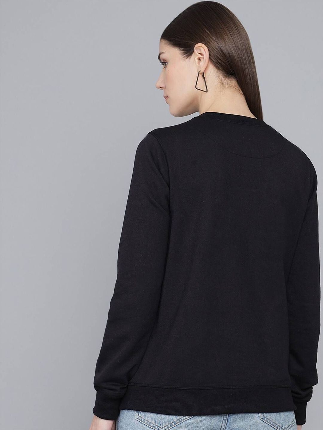 Kotty Women Embroidered Round Neck Sweatshirt