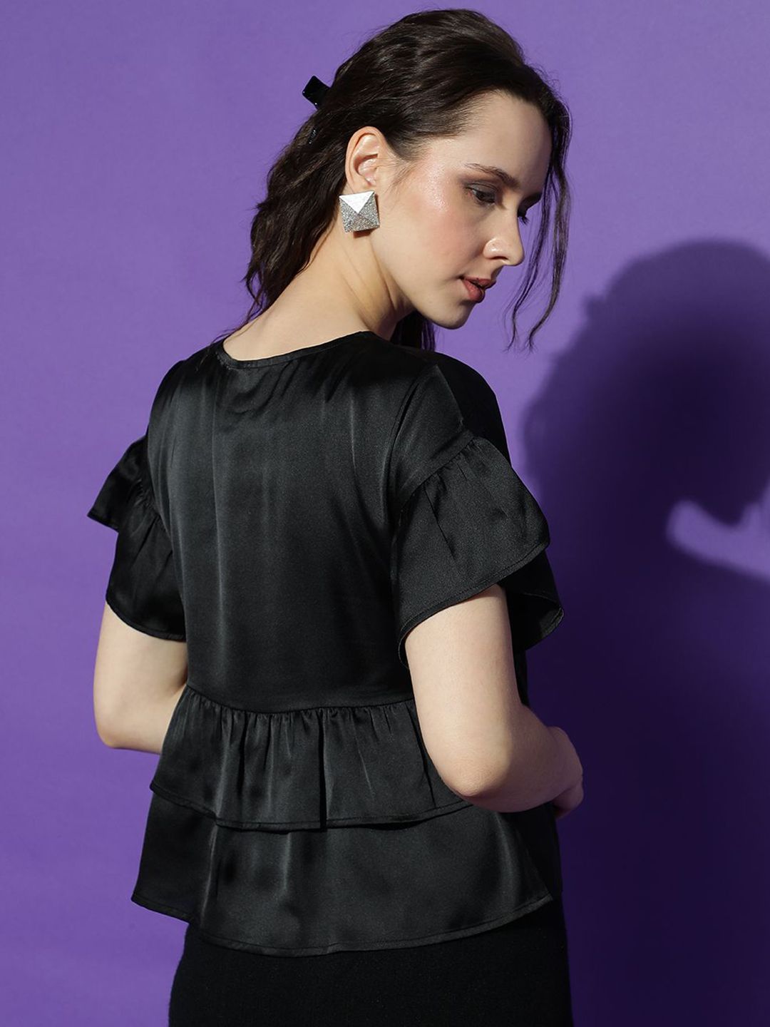 Kotty Women Solid Round Neck Top