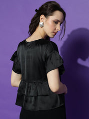 Kotty Women Solid Round Neck Top