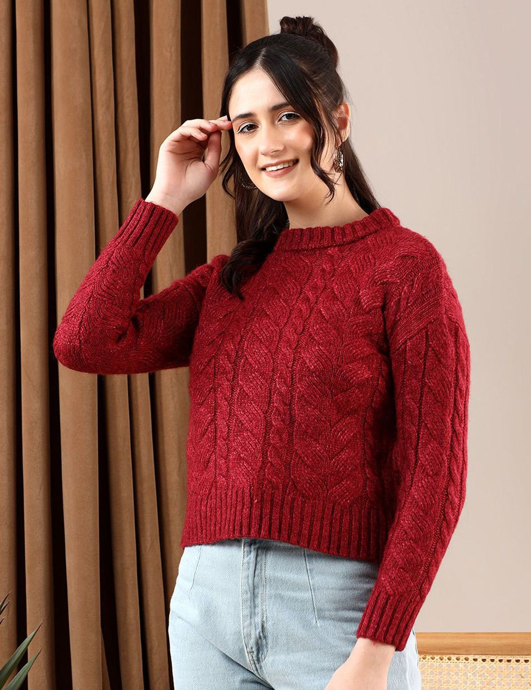 Kotty Women Cable Knit Pullover
