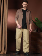 Kotty Men Relaxed Easy Wash Cargos Trousers