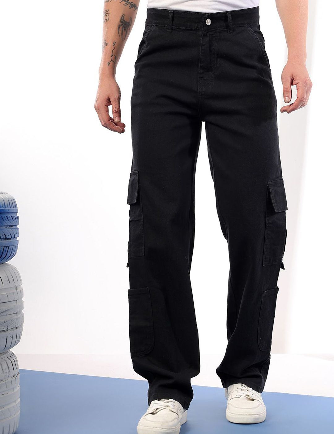 Kotty Men Comfort Fit Mid-Rise Stretchable Jeans