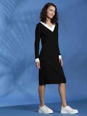 Kotty Women  V-Neck Bodycon Dress
